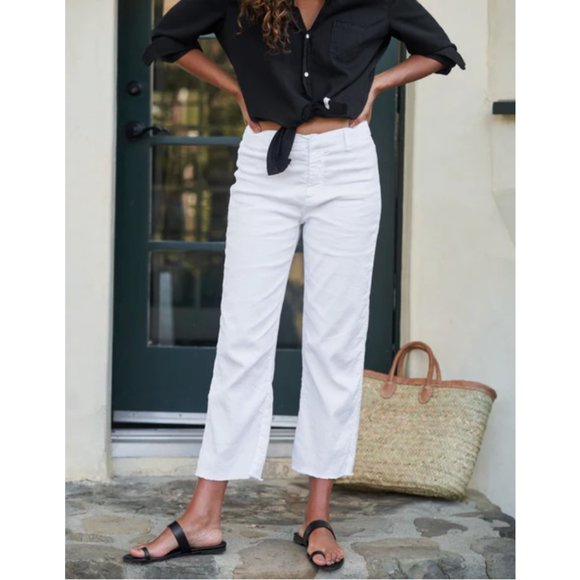 Frank & Eileen White Cropped Pants - Picture 14 of 14